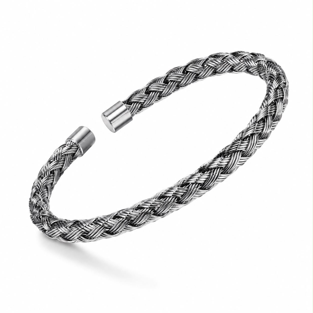 Silver Braided Bracelet