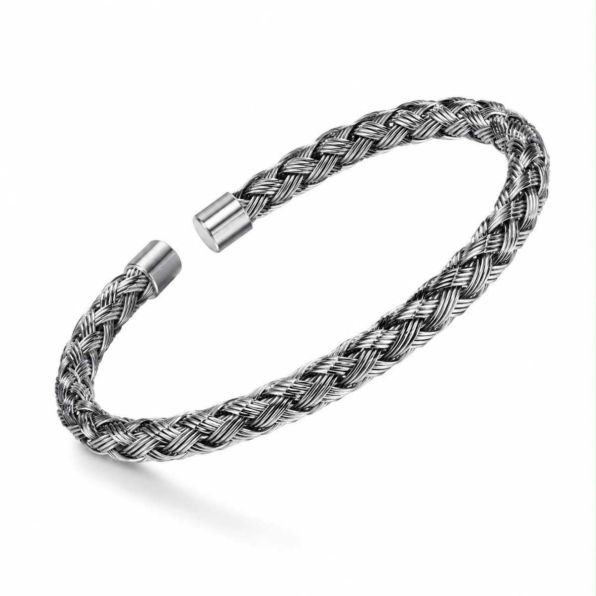 Silver Braided Bracelet