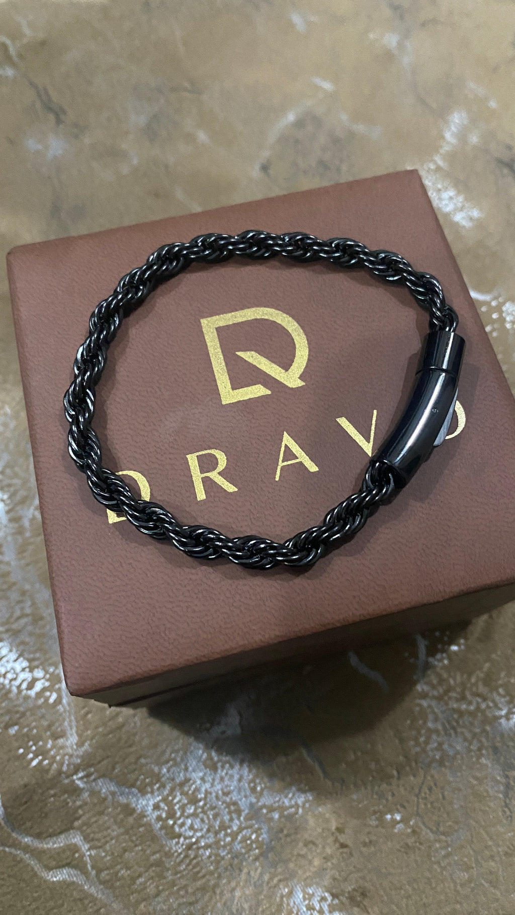 Premium Rope Chain Bracelet – Black