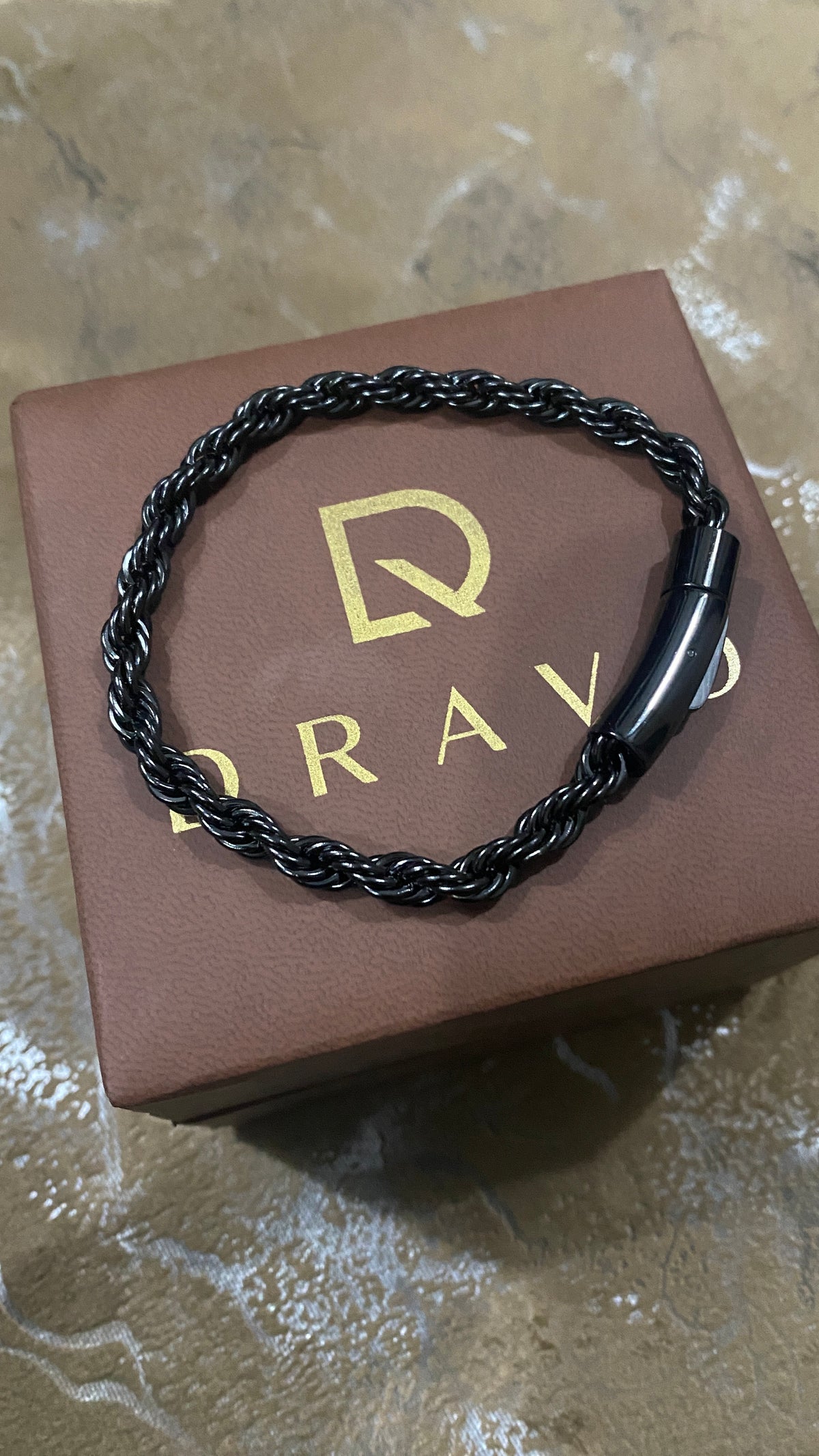 Premium Rope Chain Bracelet – Black