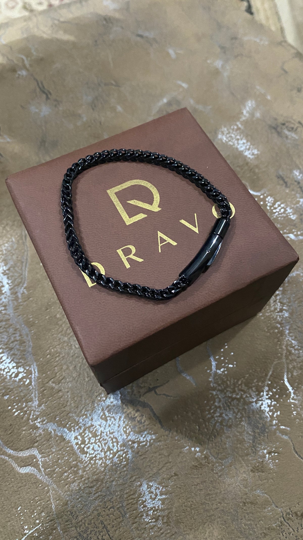 Premium Cuban Link Bracelet – Black