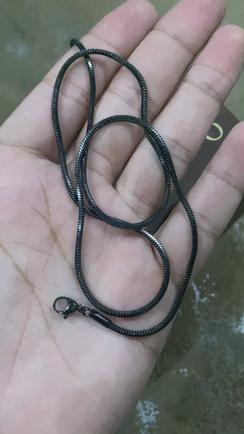 Black Snake Chain – Stainless Steel