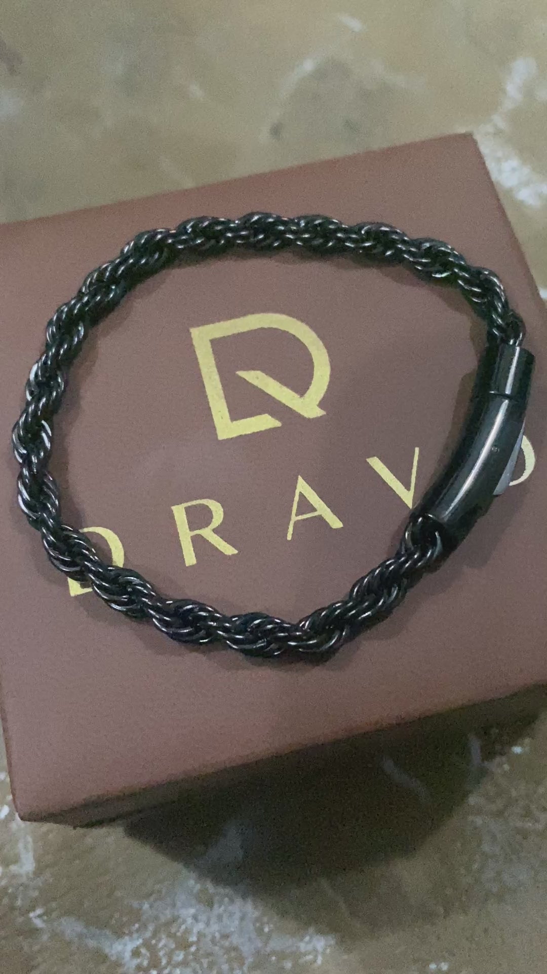 Premium Rope Chain Bracelet – Black