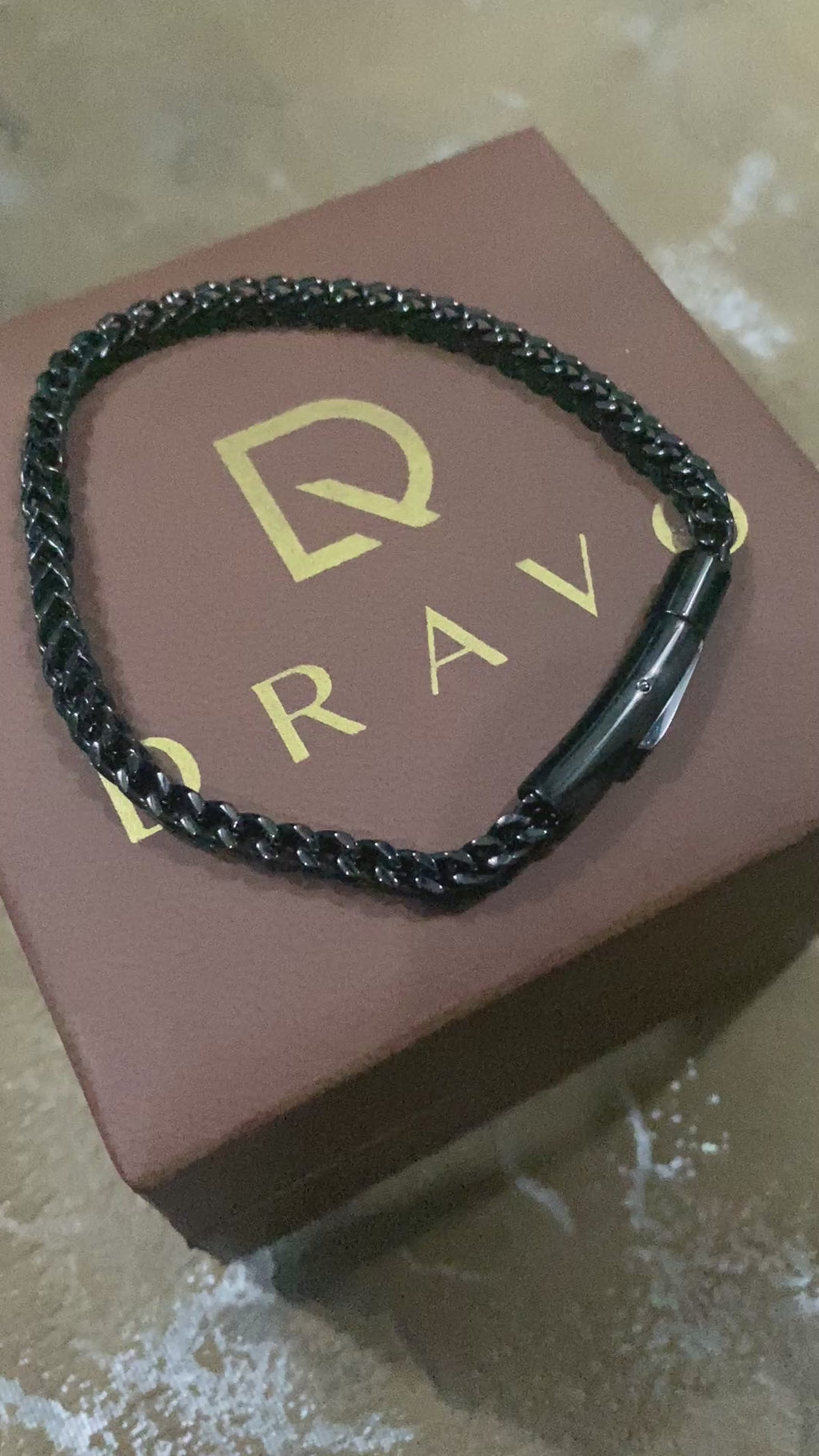 Premium Cuban Link Bracelet – Black