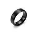 Matte Stroked Black Ring
