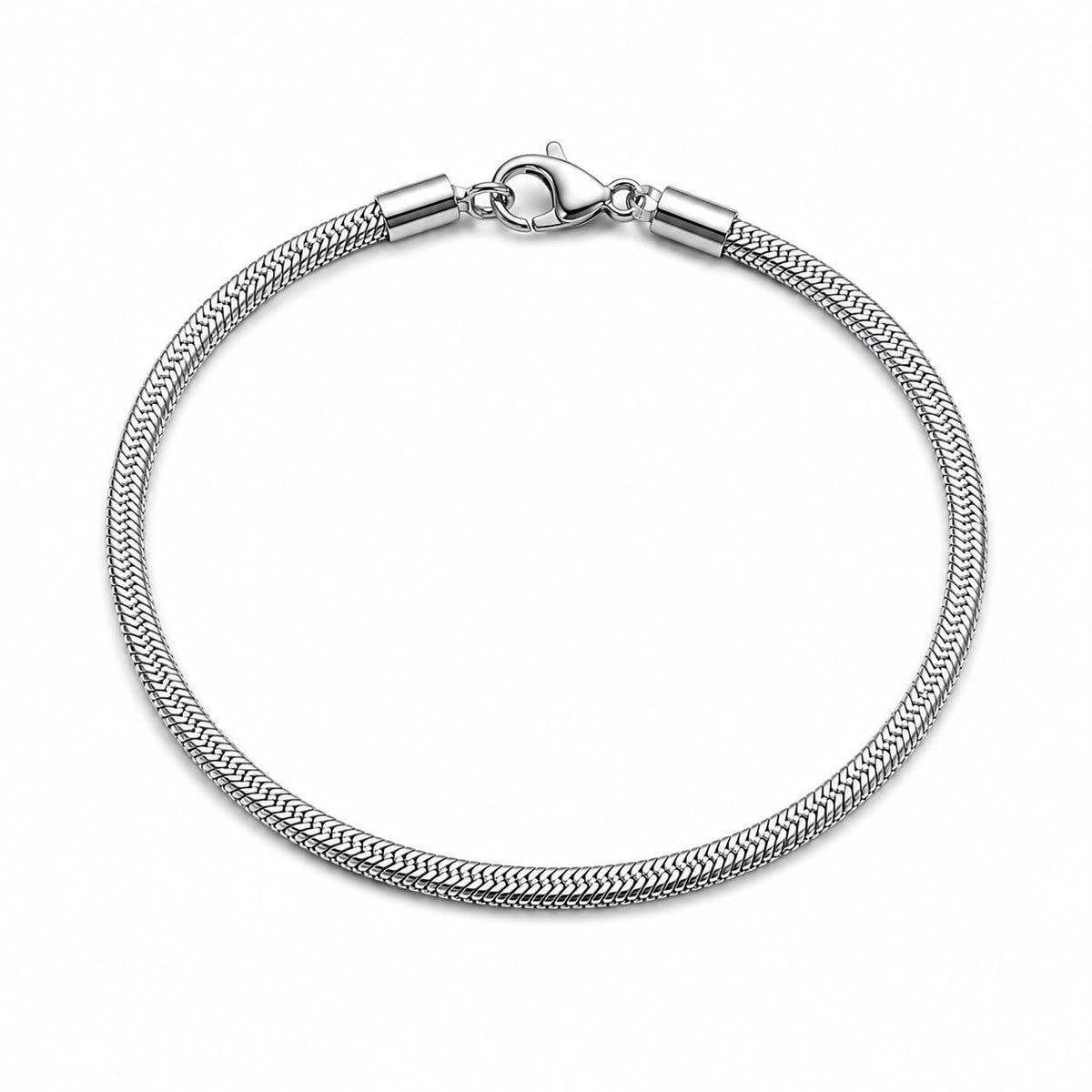 Premium Snake Chain Bracelet – Silver