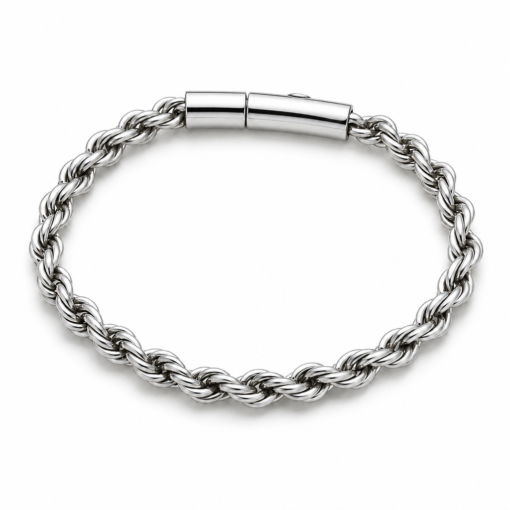 Premium Rope Chain Bracelet – SILVER