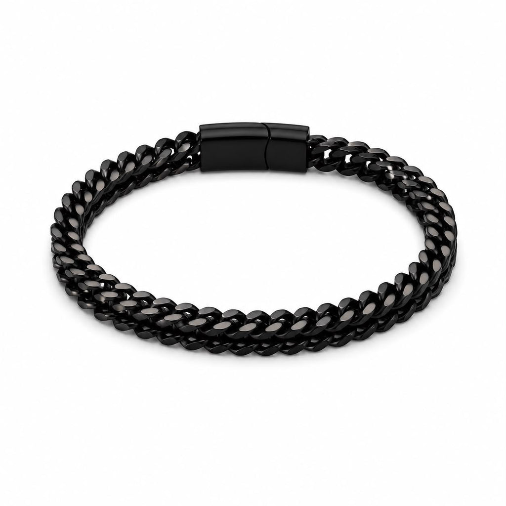 Premium Braided Wheat Bracelet – Black