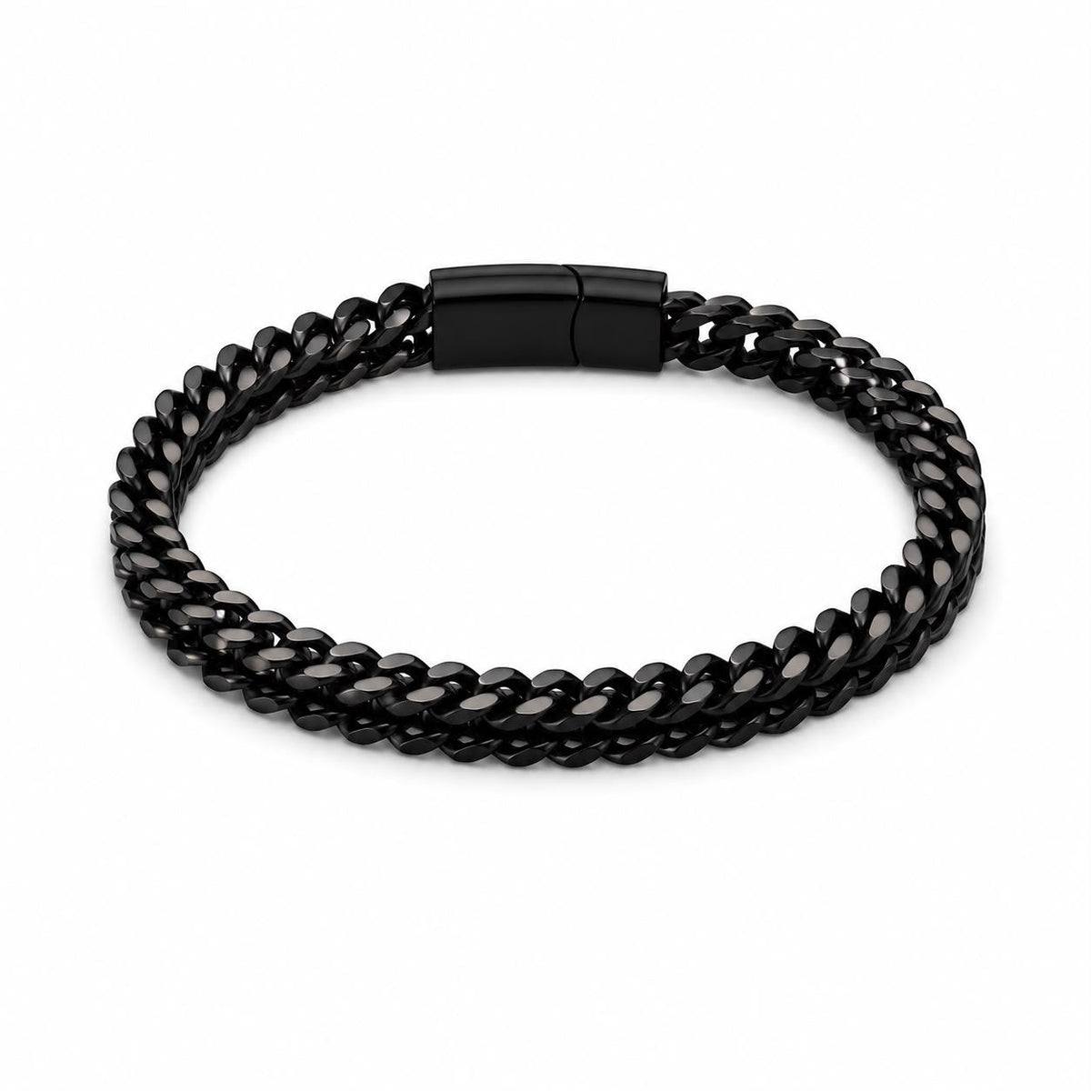 Premium Braided Wheat Bracelet – Black